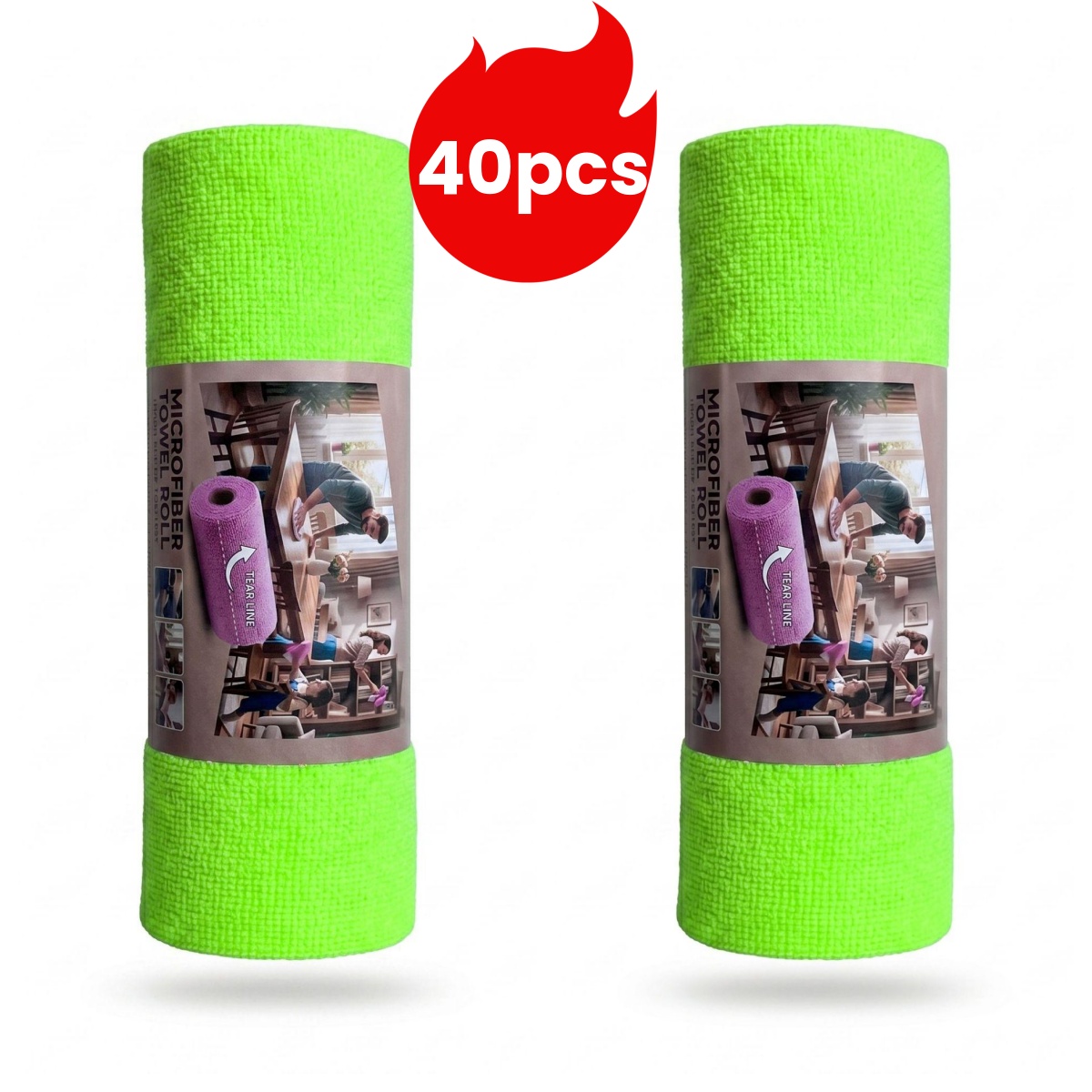 Microfiber Towel Detailing - 40pcs/25*25cm Handuk cuci mobil, kain pembersih