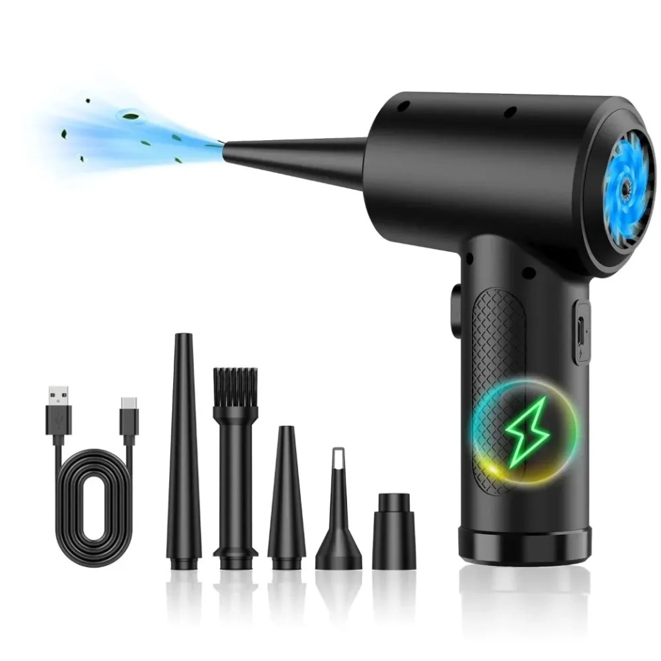 Dryer Car Blower - Peniup Udara Nirkabel Listrik dengan Lampu