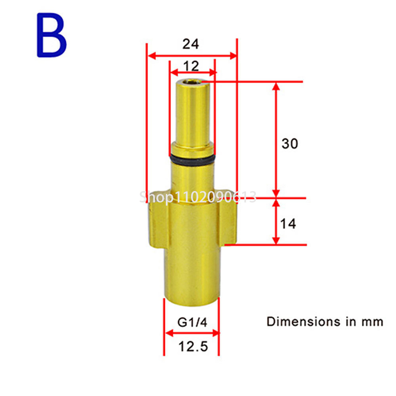 1 buah adaptor logam nosel bus - Pressure Washer Foam Gun ulasan dan harga