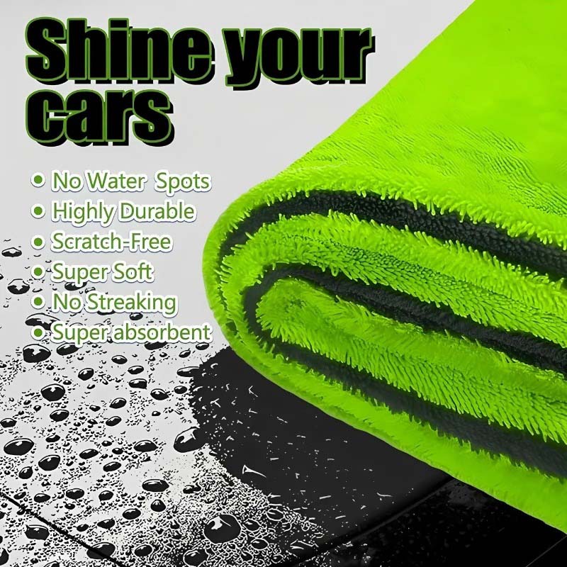 1PC 1000GSM Handuk Pengering M - Microfiber Towel Detailing ulasan dan harga