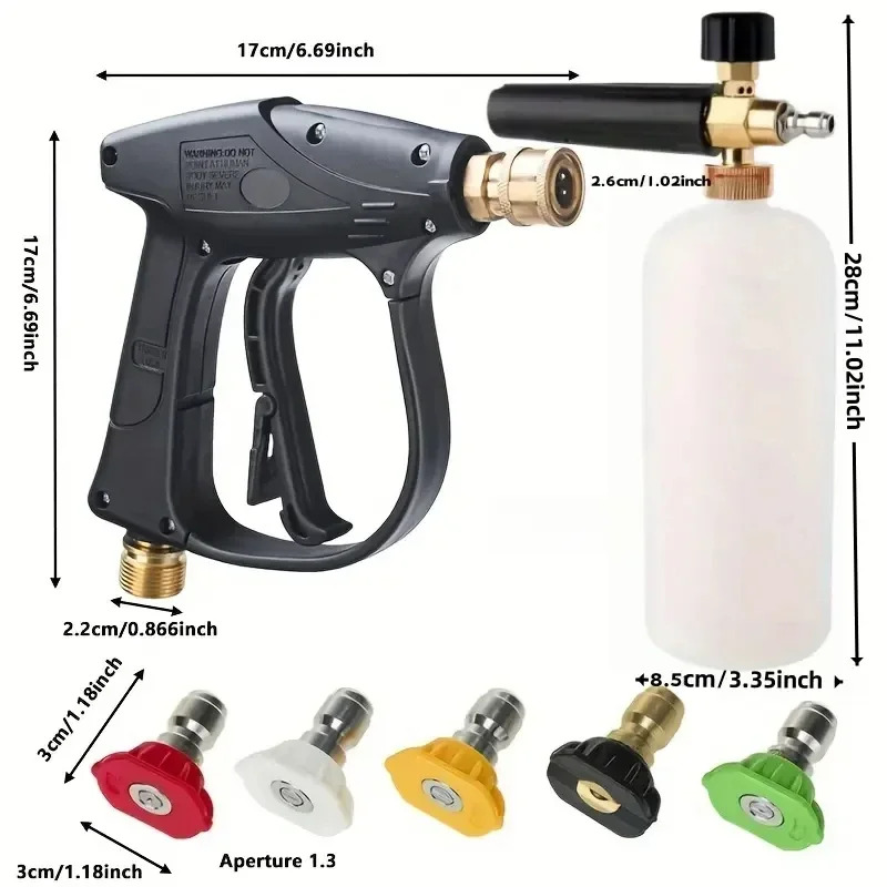Pistol Air Bertekanan Tinggi 3 - Pressure Washer Foam Gun ulasan dan harga